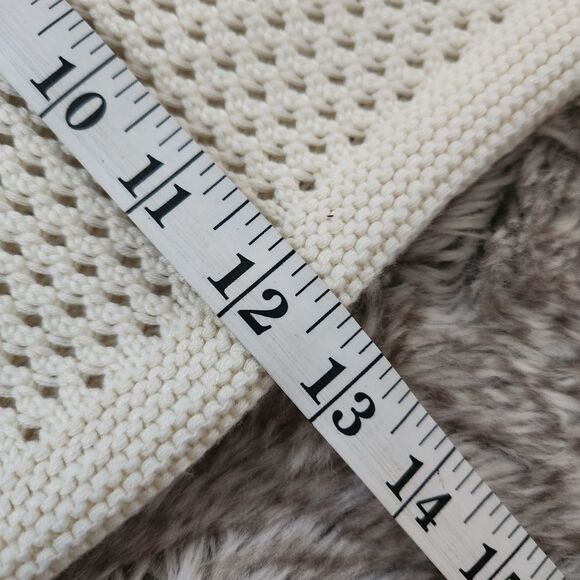 Calvin Klein Knit Shoulder Hobo Bag in Ivory/Cream - Picture 6 of 7